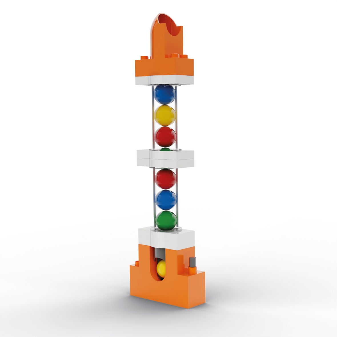 Jucarie copii Marble Run Hubelino – extensie lift pentru bile (24 piese)