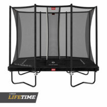 Trambulina Berg Ultim Favorit regular Gri cu plasa Comfort 280×190