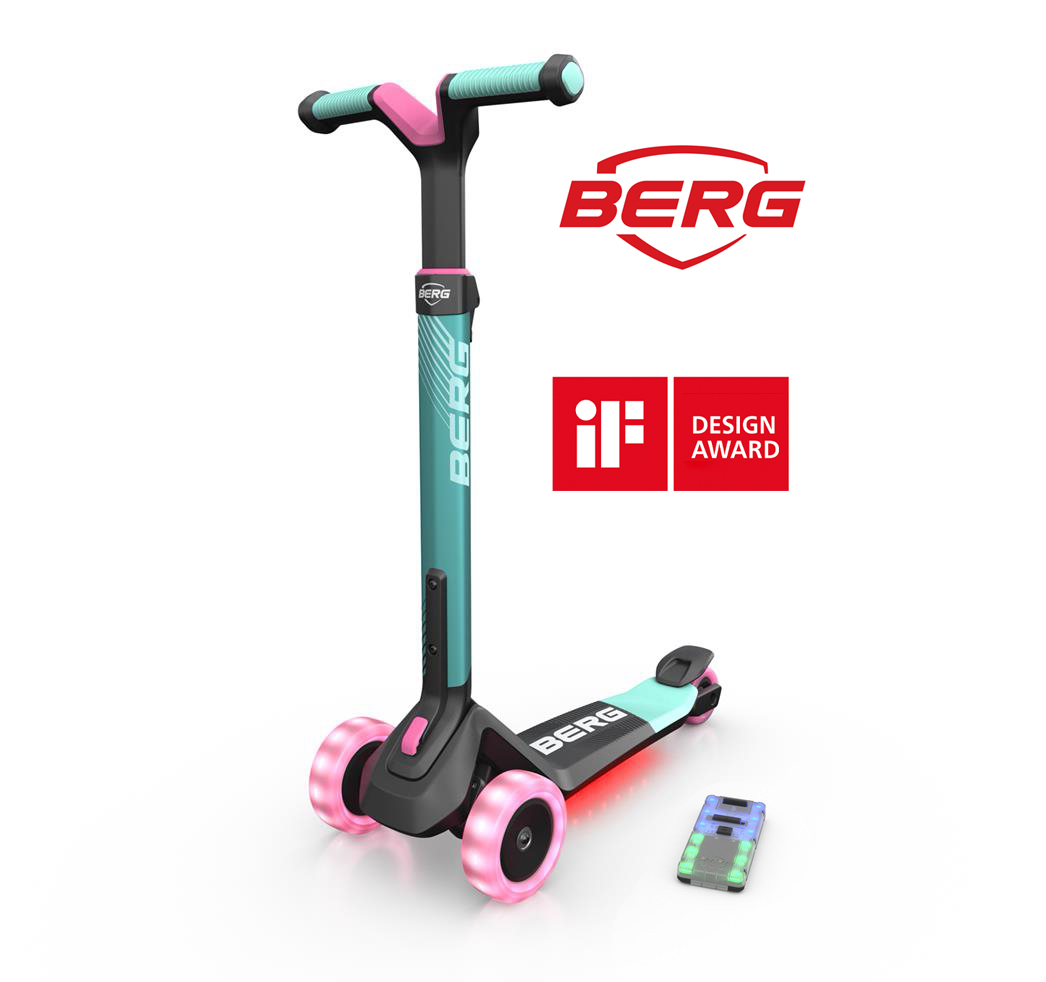 Trotineta pliabila cu lumini LED BERG Nexo Mint Trotineta pliabila cu lumini LED BERG Nexo Mint