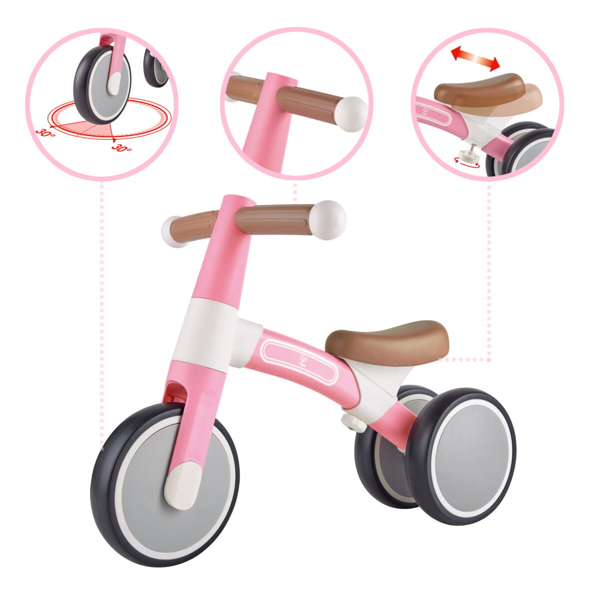 Jucarie – Bicicleta de echilibru, roz deschis