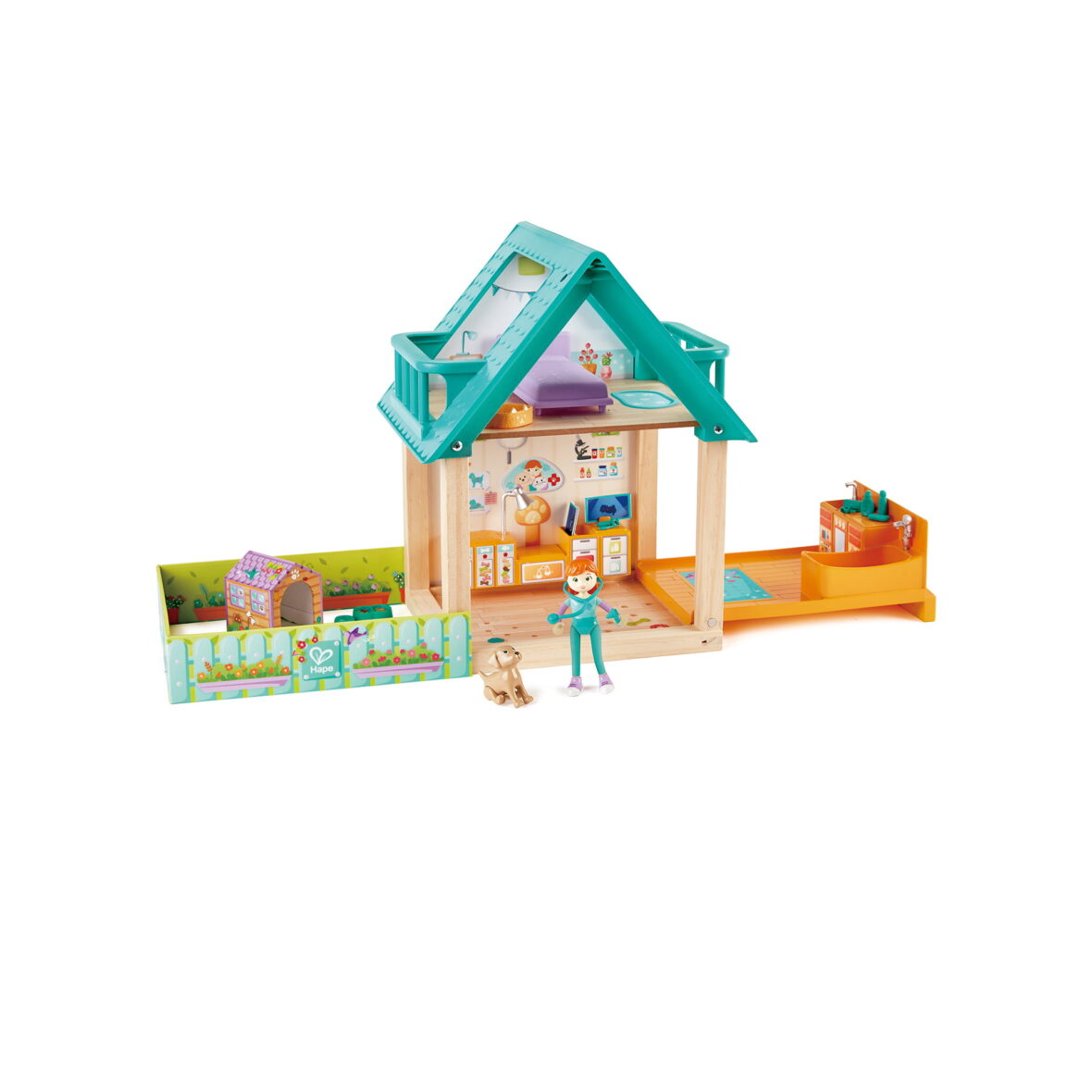 Jucarie din lemn – Set prietenii veterinari