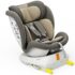 Scaun Auto TWT Plus DELUXE BUF BOOF iSIZE LightBrown cu Isofix rotativ 360 grade 40-150 cm