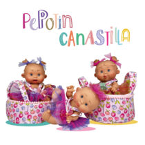 Papusa Nines D’Onil, Colectia Pepotin Canastilla, cu miros de vanilie, 21 cm