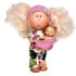 Papusa Nines D’Onil, Mia, cu parul blond, cu bebe, cu articulatii, cu miros de vanilie, 30 cm