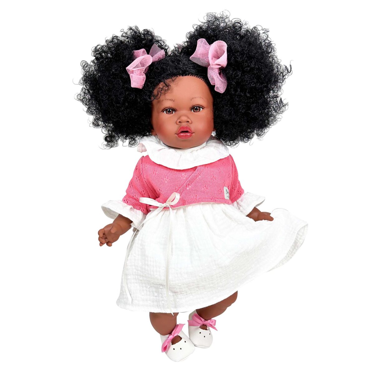 Papusa Nines D’Onil, Addis Bailarina, cu sunete, Afro, cu miros de vanilie, 45 cm