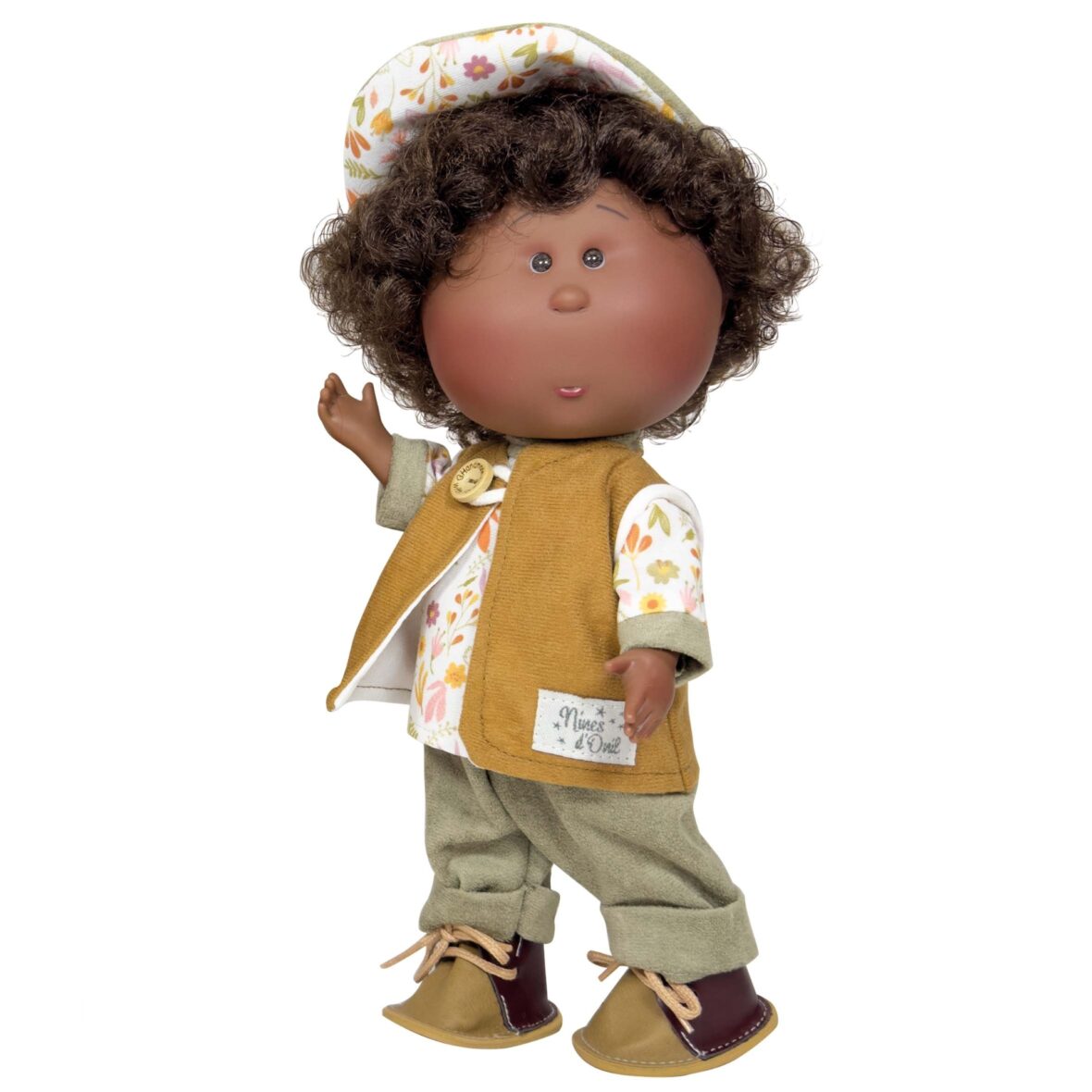 Papusa Nines D’Onil, Colectia Little Mio, Afro, 23 cm Papusa Nines D’Onil, Colectia Little Mio, Afro, 23 cm