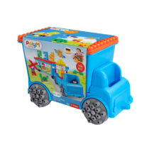 PolyM – Camion cu remorca creativ pentru copii (114 piese)