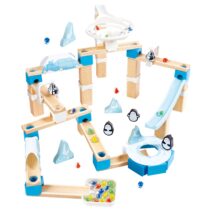 Jucarie din lemn – Marble Run Penguin Playland (112 piese)