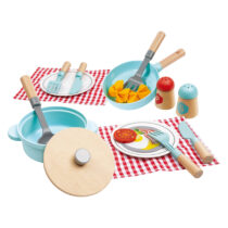 Jucarie copii – Set de joaca micutul Chef pentru gatit si servire (21 piese)