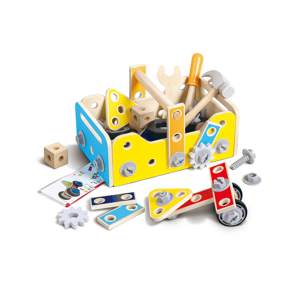 Jucarie din lemn – Set de scule de construit pentru copii