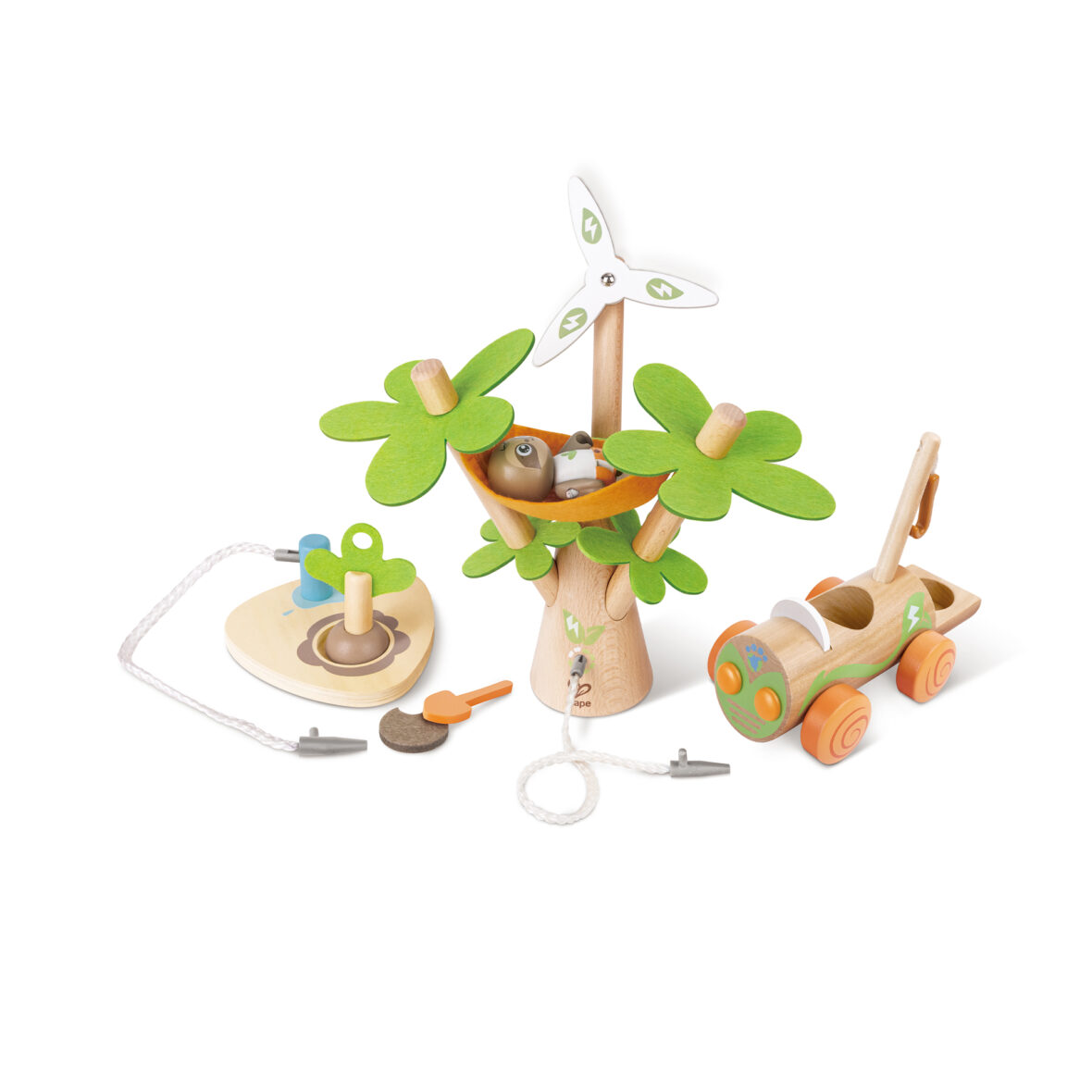Jucarie din lemn – Plantarea copacilor E-car (7 piese)
