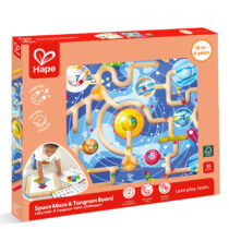 Jucarie din lemn – 2 in 1 Space Maze & Tangram Board