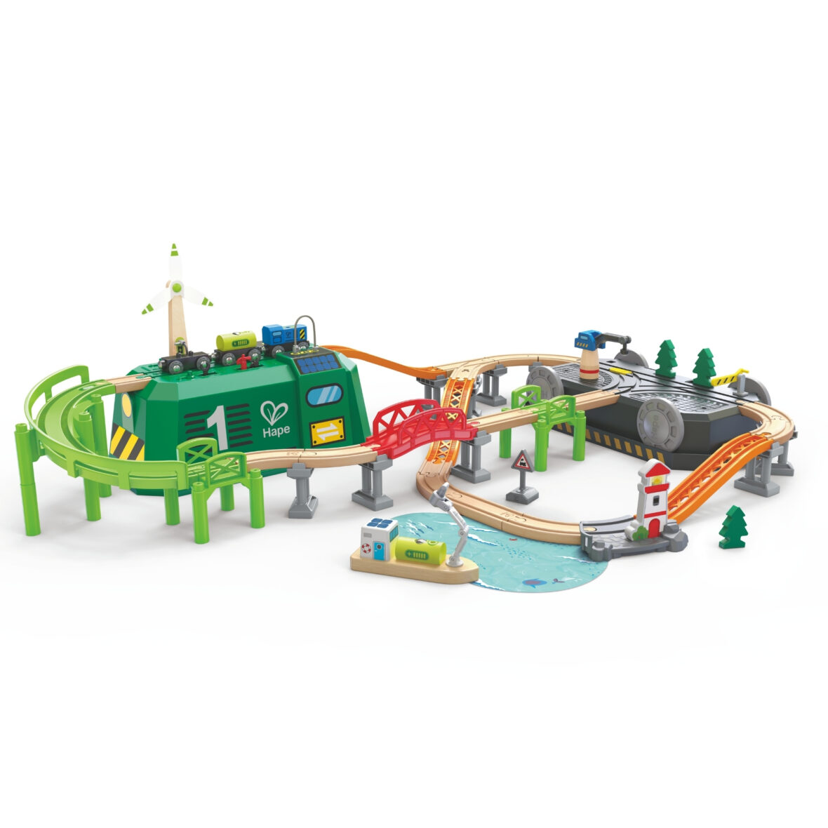 Jucarie din lemn – Tren in cutie tip locomotiva