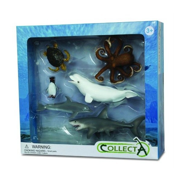 Set 6 figurine viata acvatica Collecta Set 6 figurine viata acvatica Collecta