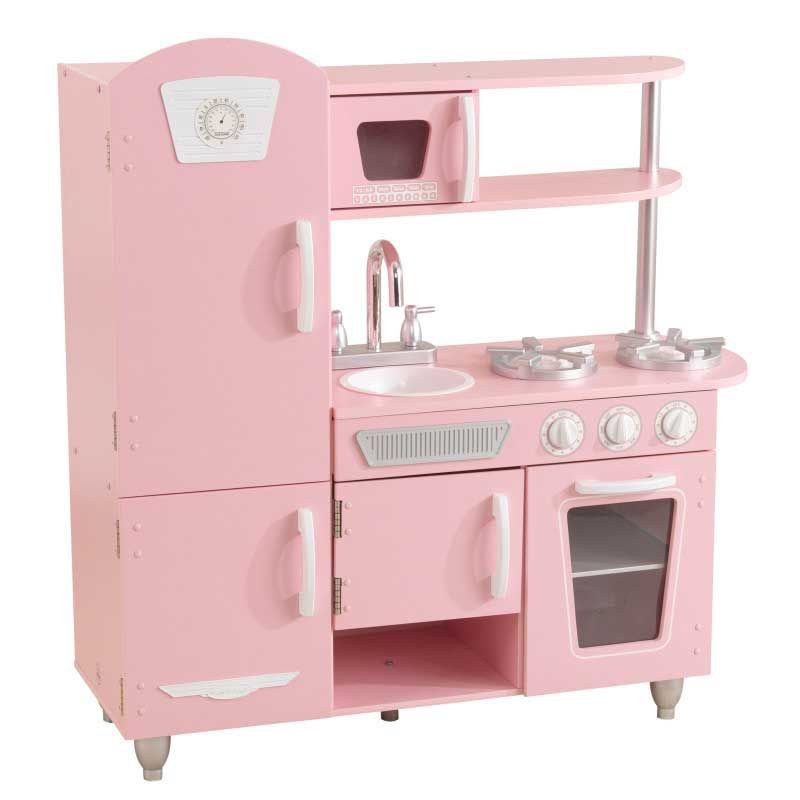 Bucatarie de joaca din lemn Vintage Roze Bucatarie de joaca din lemn Vintage Roze