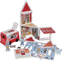 Set de joaca magnetic Statia de Pompieri- Melissa & Doug