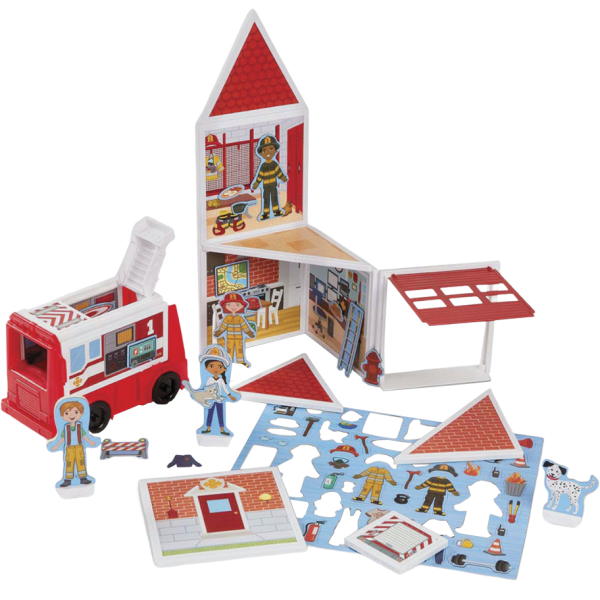 Set de joaca magnetic Statia de Pompieri- Melissa & Doug Set de joaca magnetic Statia de Pompieri- Melissa & Doug
