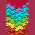 Set Covorase ortopedice senzoriale tip puzzle Curcubeu