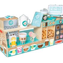 Set de joaca din lemn cu accesorii Ne jucam de-a Cafeneaua – Barista
