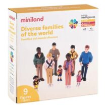 Set de 9 figurine Familia – diversitate si integrare etnica, cu rol didactic
