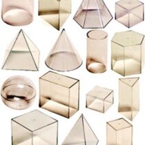 Set didactic corpuri geometrice Miniland 15 piese