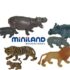 Animale salbatice cu puii set de 12 figurine – Miniland Animale salbatice cu puii set de 12 figurine – Miniland