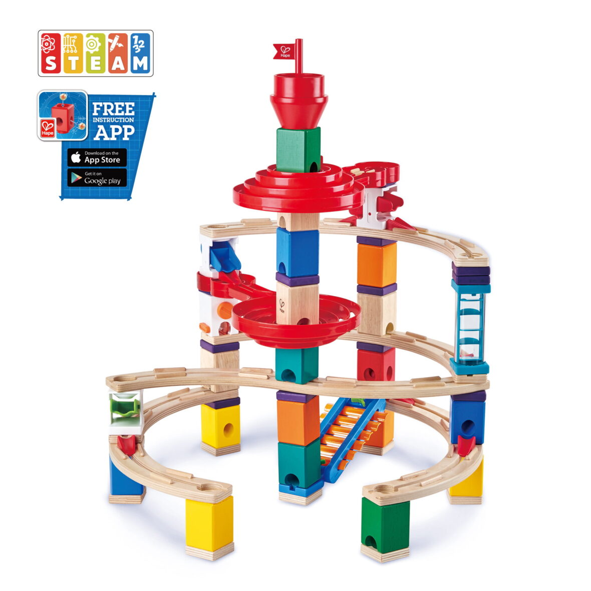 Jucarie copii Quadrilla – circuit cu bile – Super spirala (129 piese)-2