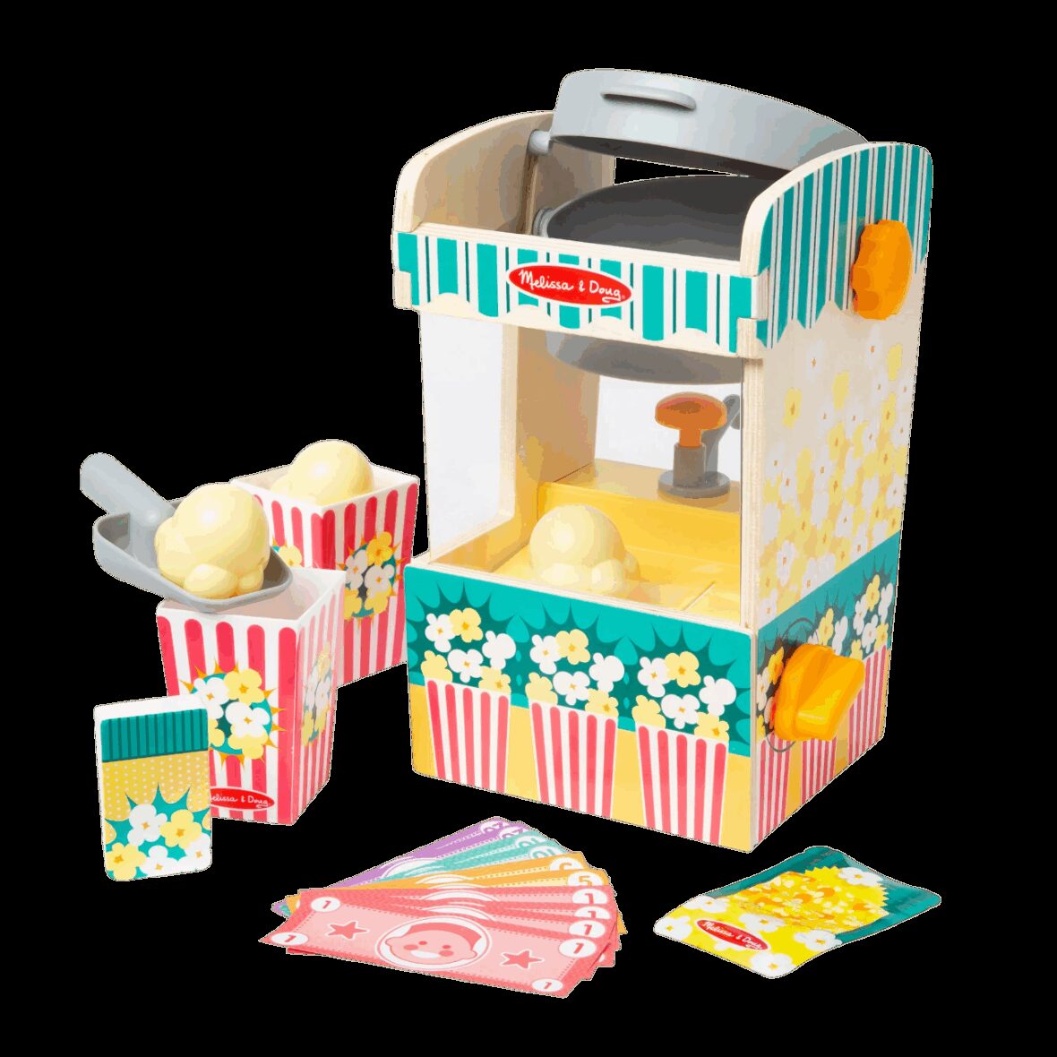 Set de joaca din lemn Chioscul cu Popcorn – colectia Distractie la targ