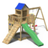 Complex joaca din lemn 7in1, pentru 10 copii,  Fungoo Treehouse natur