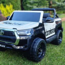 Masinuta electrica SUV Toyota Hilux POLICE, 12V, 4×4, roti cauciuc EVA